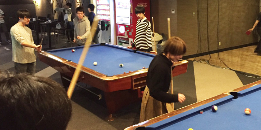 ビリヤードサークル 学生生活 東京工科大学
