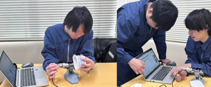 品質評価試験研修での様子