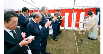 蒲田キャンパス 新校舎の地鎮祭を執り行いました