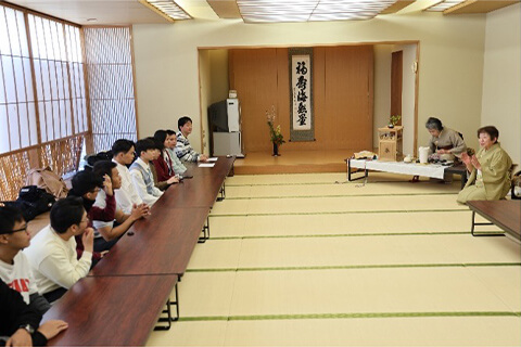 浅草で行われた煎茶道の体験