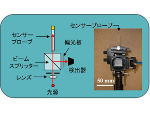 抗原抗体反応測定装置模式図