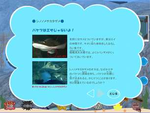 魚の情報表示画面