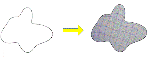 2D輪郭からの3D表面の復元知覚